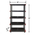 thumbnail image 2 of Craftsman 5040637 72 x 40 x 24 in. Resin Shelving Unit, Black & Red, 2 of 5