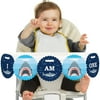 Big Dot of Happiness Shark Zone 1st Birthday Highchair Decor - I Am One - First Birthday High Chair Banner