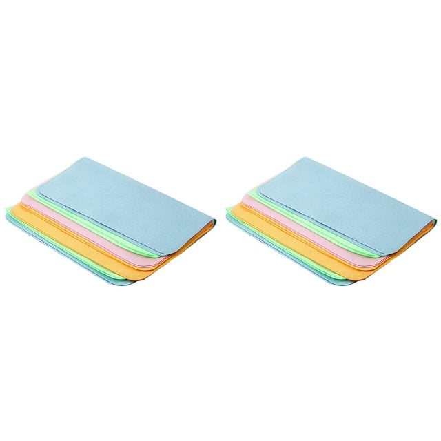 10Pcs Soft Chamois Glasses Cleaner Eyeglasses Fine Fiber Clean Cloth for Lens Camera Cleaning