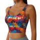 thumbnail image 2 of Balery Colorful Hawaii Palms Sujetadores deportivos con espalda cruzada para mujer, acolchados, sin costuras, de alto impacto, ideales para yoga, gimnasio, entrenamiento y fitness.-Small, 2 of 8