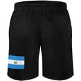 thumbnail image 2 of Men's Swim Trunks El Salvador Flag Comfortable Swim Shorts,Drawstring Elastic Waist and Pockets Beach Shorts for L S-3XL, 2 of 7