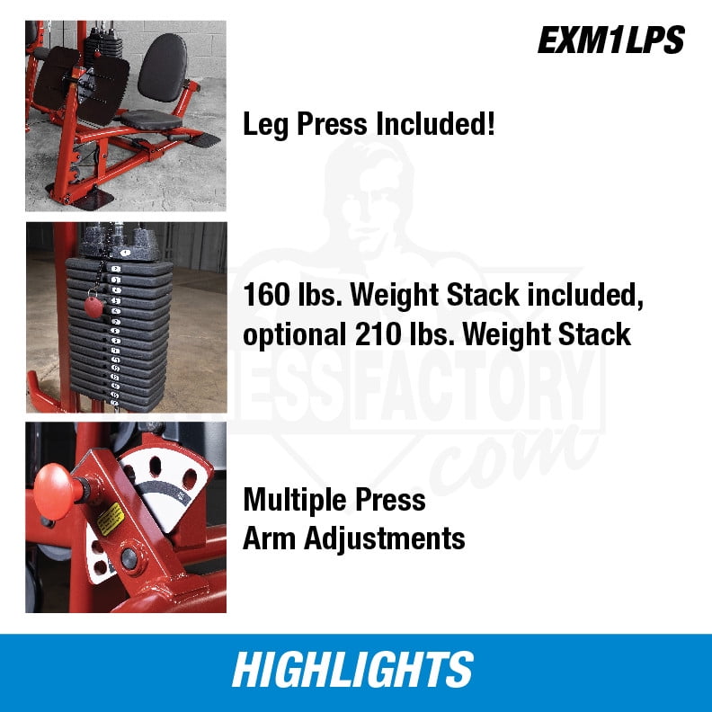 Compact Home Gym with Leg Press EXM1 Fitness Djibouti Ubuy