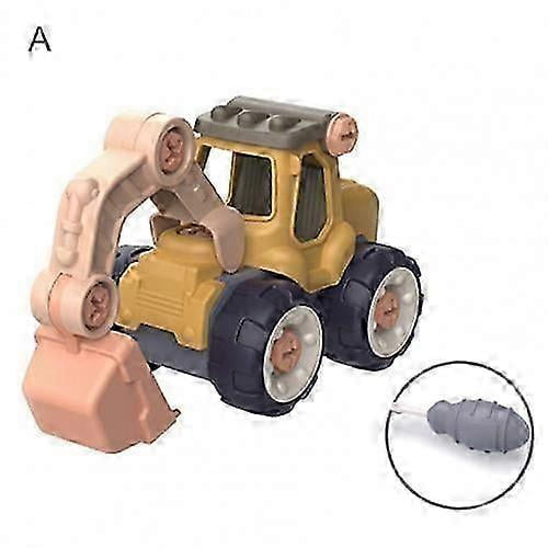 Creative Minuature Truck Loading Unloading Plastic Truck ToyAssembly Engineering Car Set Kids Educational Toy For Boy Gifts