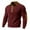 Red, variant on Mens Long Sleeve Henley T Shirt Ribbed Knit Casual Button Collar Solid Pullover Top with Elbow Patch (Navy,XL)