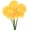 Yellow, variant on 6/12-Pack Artificial Chrysanthemum Ball Flowers, 11 Inch Faux Chrysanthemum Silk Bouquets Real Touch Faux Flowers for Home/Wedding/Christmas/Party[Silver]