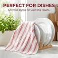 thumbnail image 5 of Unique Bargains Striped Cotton Kitchen Towels Orange 26" x 18", 5 of 8