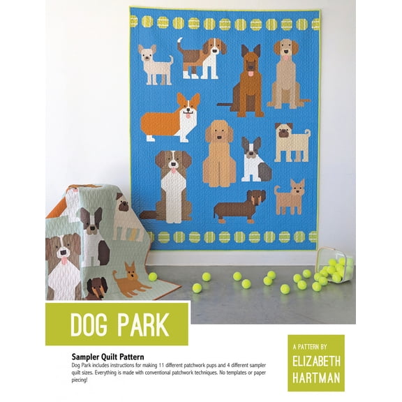 Dog Park Quilt Pattern by Elizabeth Hartman