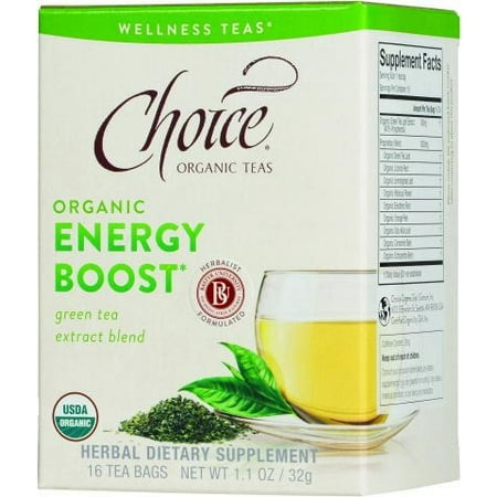 Choice Organic Teas Organic Energy Boost Thé, 16 Count
