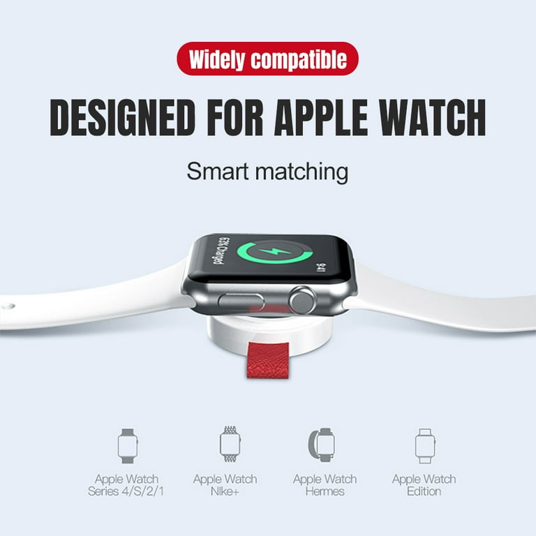 Charger for Apple Watch Portable iWatch USB Wireless Charger Travel Cordless Car Charger with Light Weight Magnetic Quick Charge for Apple Watch
