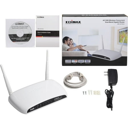 Edimax BR-6478AC V2 AC1200 Gigabit Dual-Band WiFi Router/Range Extender/Access Point/Bridge/WISP with USB Port and