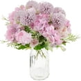 thumbnail image 2 of LINLIN Artificial Peony Bouquets, 2 Pack Fake Peony Silk Hydrangea Bouquet, Decorative Artificial Chrysanthemum Peonies Flowers, Home Office Garden Wedding Party Decoration, 2 of 9