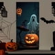 thumbnail image 5 of Cortina colgante para puerta de Halloween, suministros para diseño de escenas de fiestas y festivales, tela decorativa para colgar en el porche., 5 of 5
