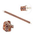 thumbnail image 3 of Unique Bargains 1 Pc Adjustable Light Gold Tone Hook Handbag Strap for Dating Red Yellow Polyester, 3 of 4