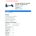 thumbnail image 2 of Rear Right Sway Bar Link - Compatible with 2006 - 2010 INFINITI M45 2007 2008 2009, 2 of 2