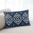 thumbnail image 2 of Waterproof Outdoor Throw Pillows with Inserts 12"x20" Set of 2,Navy Blue Soft Decorative Pillowcases for Couch Bedroom,Vintage Tribal Abstract Geometric Tie Dye Art Pillow Covers for Sofa Living Room, 2 of 8