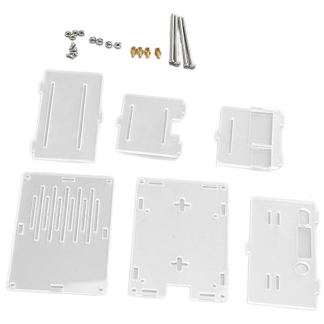 Enclosure for Raspberry Pi 4 Acrylic Protective Case Microcomputer Cooling Shell with Fasteners