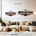 thumbnail image 4 of Elephant Stock Canoe On Calm Waters Wall Art - Horizontal Multi Panel Canvas - Living Room Wall Decor - Nature Multi Panel - Blue And Brown Decor - 55" x 24", 4 of 8