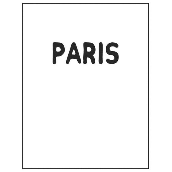 Paris: White and Black Decorative Book Perfect for Coffee Tables, End Tables, Bookshelves, Interior Design & Home St, (Paperback)