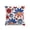 A004- D, variant on Patriotic Throw Pillow Cover, 4Th of July Decorations Outdoor, American Flag Pillow, Flower Throw Pillow, 18X18 Inch 1Pcs Independence Day Star Stripe Daisy Decorative Cushion