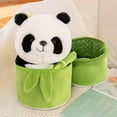 thumbnail image 3 of Bamboo Tube Panda Set Plush Toy Cute Plushies Stuffed Animal Bear Doll Children's Gift, 3 of 15