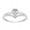 Aquamarine, variant on 0.75 Ctw Heart Cut Peridot Gemstone 925 Sterling Silver Solitaire Curve Engagement Rings