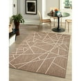 thumbnail image 2 of Chaudhary Living 7.75' x 10' Geometric Indoor Outdoor Area Throw Rug - Taupe and Beige, 2 of 9