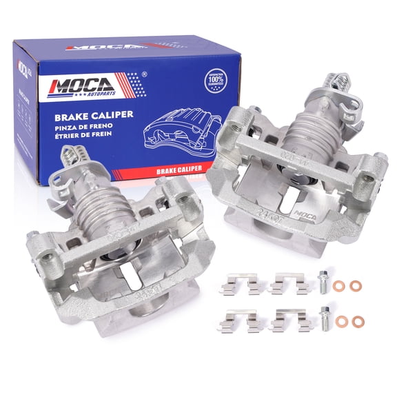 MOCA AUTOPARTS 2x Rear Brake Calipers w/ Bracket Fit for 2012-2016 Chevrolet Impala 3.6L & 2005-2009 Buick Allure LaCrosse 3.8L & 2004-2008 Pontiac Grand Prix 3.8L