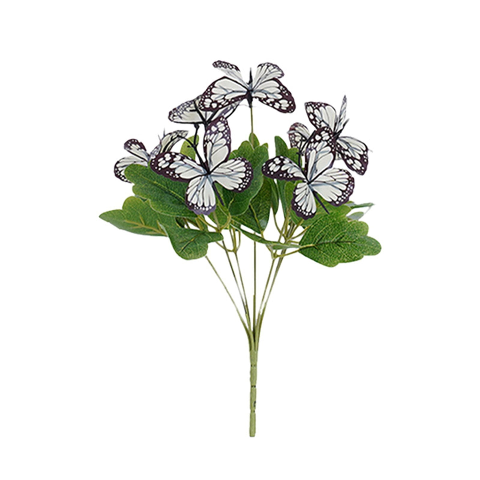 Flowers with Butterflies Artificial Flowers for Outdoor Indoor Decor, for Hanging Planters Garden Porch Window Box Home Wedding Farmhouse