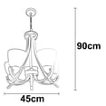 thumbnail image 5 of Lampara De Techo Luz Ideal, Candil Silver 5 Luces., 5 of 5