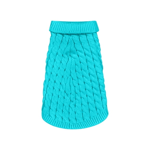 Barhoo Warm Cable Knit Dog Sweater Easy on Pullover Winter Fall Clothes for Small Medium Large Extra Large Dogs Soft Stretchable Puppy Coat Fashionable Pet Apparel for Boys Girls Cold Weather