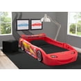 thumbnail image 4 of Disney/Pixar Cars Lightning McQueen Toddler-To-Twin Bed with Toy Box by Delta Children, 4 of 11