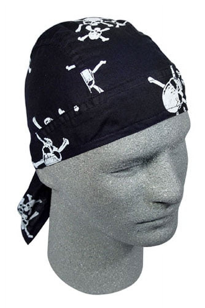 ZANheadgear Vented Sport Flydanna - Skull Design Bandana For Biking, Running, Sun Protection (Multi)