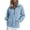 Sky Blue*, variant on RUTAYY Women's Sweatshirt Long Sleeve Solid Color Quarter Zip Stand Collar Front Pocket Pullover Tops Beige