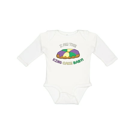 

Inktastic I Am the King Cake Baby Boys or Girls Long Sleeve Baby Bodysuit