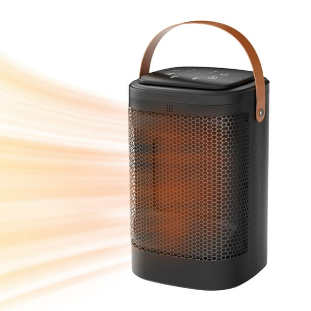 Calentador Cerámico Eléctrico Calentamiento Rápido 1500 W 3 Modos Espacial Temporizador 12 H