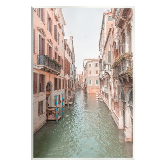 Stupell Industries Urban Canal Town Buildings Town & City Photography Unframed Art Print Wall Art