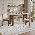 thumbnail image 5 of SIXHOME 5'x7' Area Rug Washable Retro Living Room Bedroom Carpet Soft Floral Distressed Indoor Rug Light Brown, 5 of 7