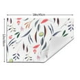 thumbnail image 3 of YFYANG Washable Heat-Resistant Placemats, 70% PVC/30% Polyester, Plant Watercolor Pattern Kitchen Table Mat, 12" x 18" 4 Piece, 3 of 6