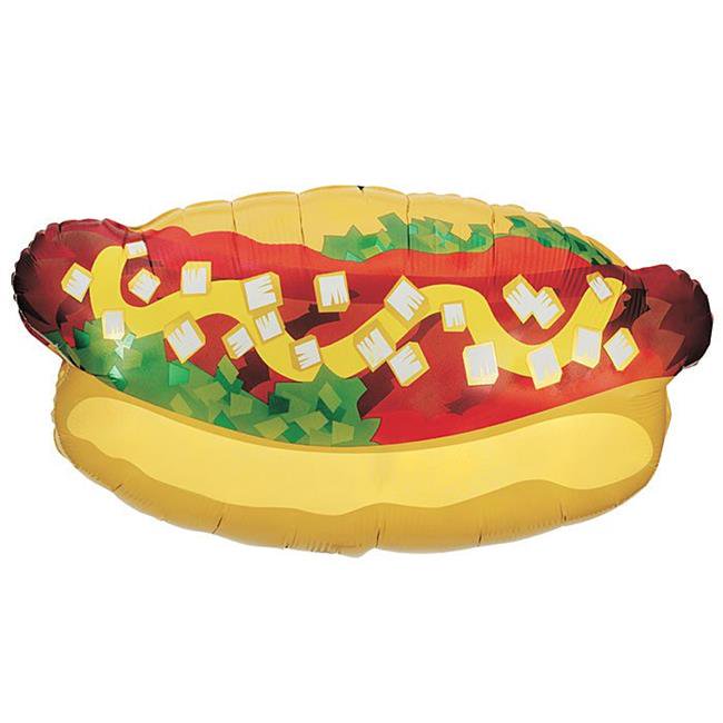 Betallic 15657 32 in. Hotdog Shape Foil Balloon