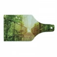 thumbnail image 1 of Central America Cutting Board, Picture of Arenal Hanging Bridges Ecological Reserve Rainforest Costa Rica, Decorative Tempered Glass Cutting and Serving Board, in 3 Sizes, by Ambesonne, 1 of 2
