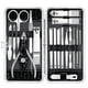 thumbnail image 1 of Juego de cortaúñas, cortadores de uñas y uñas de los pies, kit de manicura y pedicura, 18 piezas, kits de aseo profesional de acero inoxidable, herramientas para el cuidado de las uñas con lujoso estu, 1 of 5