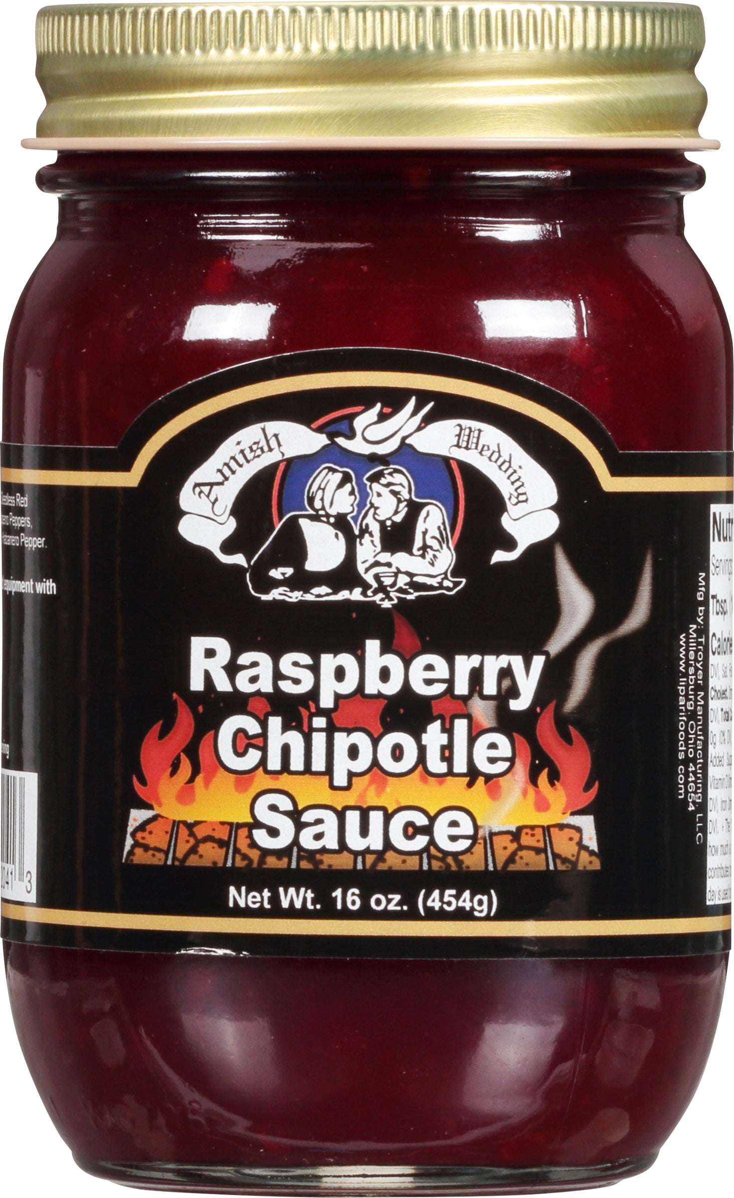 Amish Wedding Raspberry Chipotle Sauce Hot Spicy Sweet Flavor Pack of 2