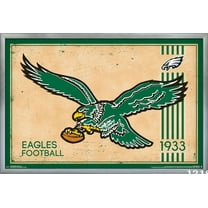 NFL Philadelphia Eagles - Retro Logo 14 Wall Poster, 22.375" x 34", Framed