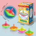 thumbnail image 3 of Juego de peonzas MOEAWS, 50 unidades, para niños, con LED parpadeante de 4 colores, 3 of 7