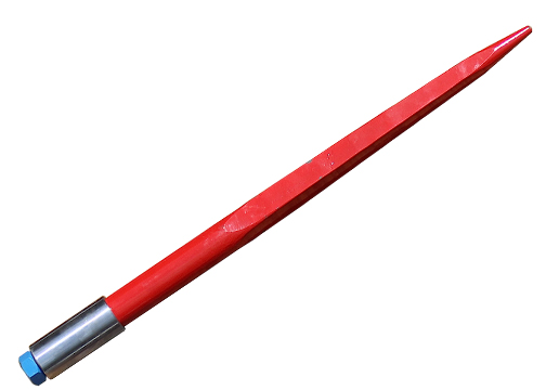 32" Square Hay Bale Spear – 3000 Lbs Capacity – 1 3/4" Wide With Nut – Universal Tractor