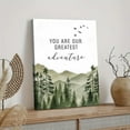 thumbnail image 5 of You Are Our Greatest Adventure Woodland Nursery Inspirational-1 Poster Wrapped Wooden Frame Wall Decor,Canvas Wall Art for Living Room,Bedroom,Office,Ready to Hang, 5 of 6