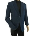 thumbnail image 5 of Men's Zacchi Sport Coat Patch Elbow Chenille Velveteen Bryan Navy 74521, 5 of 5