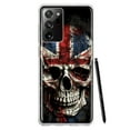 thumbnail image 1 of MUNDAZE Samsung Galaxy Note 20 Ultra Shockproof Clear Hybrid Protective Phone Case British UK Flag Skull Cover, 1 of 5