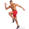 thumbnail image 4 of MIER Men's 5 Inch Inseam Running Shorts with Zipper Pockets, 4 of 6
