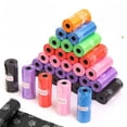 thumbnail image 2 of Pet Poop Bags Disposable Dog Waste Bags Bulk Poop Bags with Leash Clip and Bone Bag Dispenser 5 Rolls of 75 Pcs Bags ShopWise Round, 2 of 35